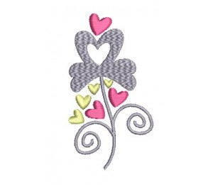 Stickdatei - Heart Swirls 1