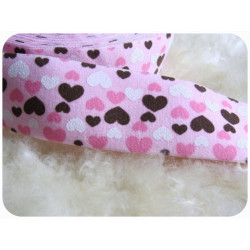 Gummiand Elastisches Band - Herzen