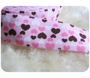 Gummiand Elastisches Band - Herzen