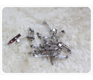 Broschen Broschennadel 25mm silber