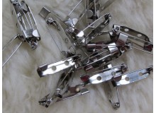 Broschen Broschennadel 25mm silber