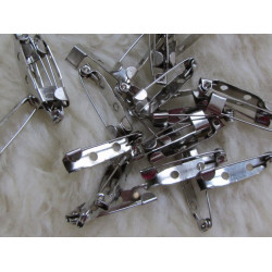 Broschen Broschennadel 25mm silber