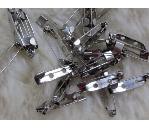 Broschen Broschennadel 25mm silber