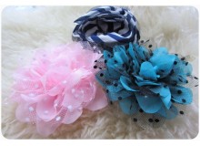 Chiffon Tüll Blume für Haarband