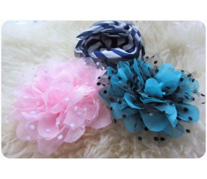 Chiffon Tüll Blume für Haarband