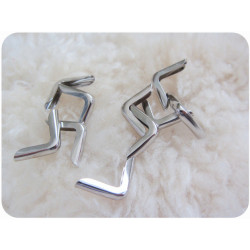 Taschenecken - Metallecken silber