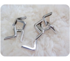 Taschenecken - Metallecken silber