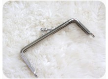 Taschenrahmen Rahmen für Geldbörsen 5x13cm Rohling silber