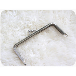 Taschenrahmen Rahmen für Geldbörsen 5x13cm Rohling silber