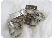 Schlüsselband Rohling 30mm Key Fob silber