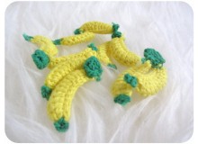 Häkelapplikation - Banane