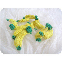 Häkelapplikation - Banane