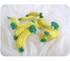 Häkelapplikation - Banane