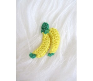 Häkelapplikation - Banane