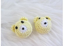 Häkelapplikation - Bär 3D