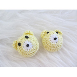 Häkelapplikation - Bär 3D