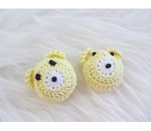 Häkelapplikation - Bär 3D