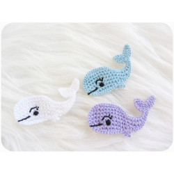 Häkelapplikation - Wal