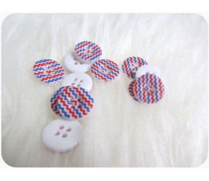 Knöpfe - Chevron Zick Zack