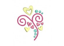 Stickdatei - Heart Swirls 2