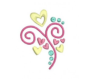 Stickdatei - Heart Swirls 2