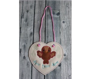 ITH Türschild & Stickdatei Vogel - Home Tweet Home