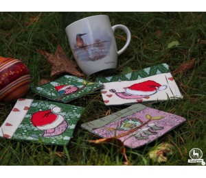 Stickserie - Wintervogel Doodle