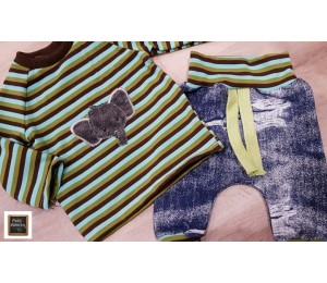 Stickserie - Dschungeltiere Fransenappli