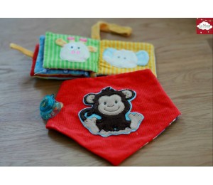 Stickserie - Dschungeltiere Fransenappli