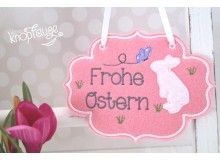 ITH - Türschild "Frohe Ostern" Hase
