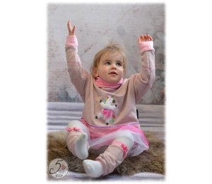 Stickdatei - zARTbesaitet - tanzendes Einhorn Ballerina