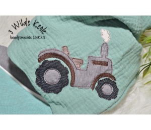 Stickdatei - Trekker mit Anhänger