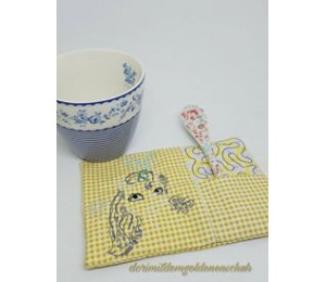 ITH - Mug Rugs Baby Unicorn LineArt