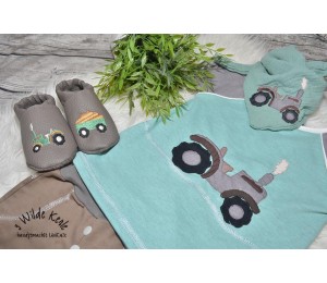 Stickdatei - Trekker mit Anhänger