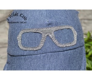 Stickdatei - Männer - Bart Hut Brille