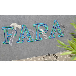 Stickdatei - Papa Werkzeuge Satin Appli