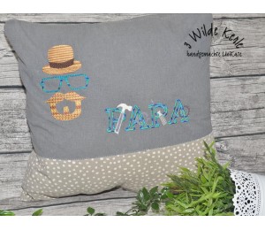 Stickdatei - Papa Werkzeuge Satin Appli