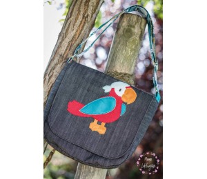 Stickdatei - Papagei Appli