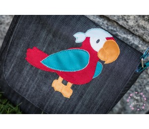 Stickdatei - Papagei Appli