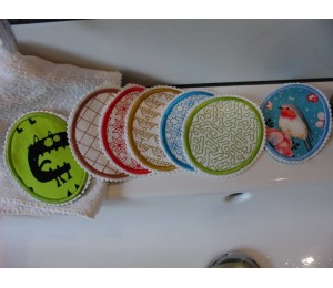 Stickserie ITH - Abschminkpads Kosmetikpads