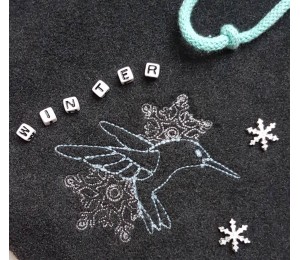 Stickserie - Eisvogel Line Art