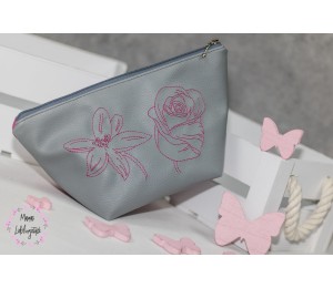 Stickserie - Blumen Line Art