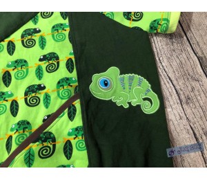 Stickdatei - Chamäleon Reptil Satin Appli