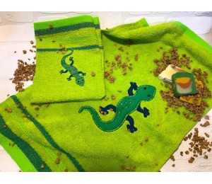 Stickdatei - Echse Reptil incl. Puschendatei