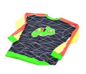 Stickdatei - Chamäleon Reptil Fransenappli