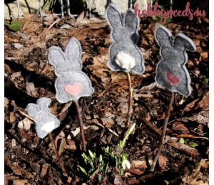 Stickdatei ITH - Steckfigur Hase