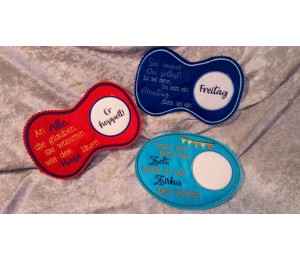 ITH Stickserie - Mug Rugs At Work 1