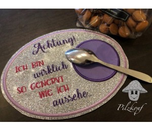 ITH Stickserie - Mug Rugs At Work 1