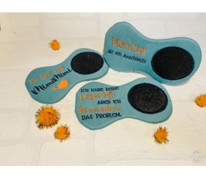 ITH Stickserie - Mug Rugs At Work 1