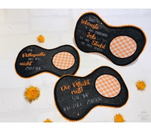 ITH Stickserie - Mug Rugs At Work 1